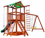 Дитячий дерев'яний ігровий комплекс Babyland-3 з гойдалками, фото 5