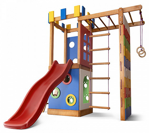 Дитячий ігровий комплекс замок Babyland-16 з гіркою, фото 1