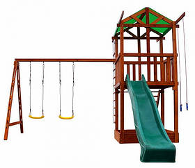 Дитячий ігровий комплекс Babyland-2 з гойдалками і гіркою