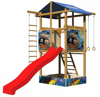 Дитячий ігровий майданчик SportBaby-7 вежа з пісочницею