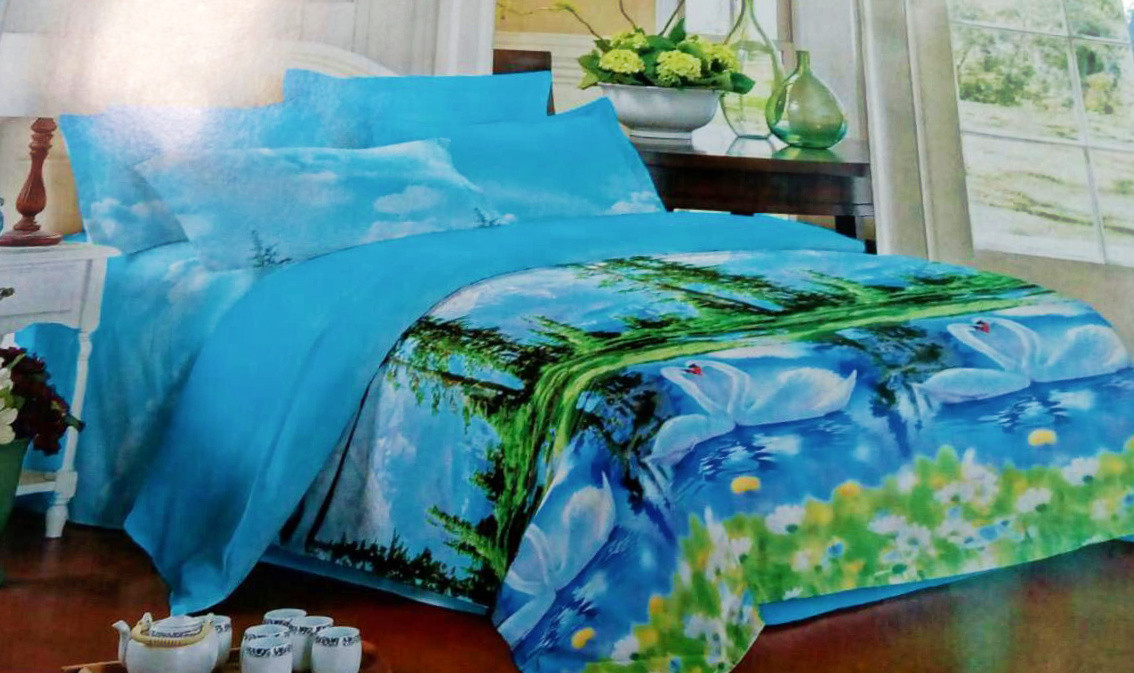 Комплект постельного белья от украинского производителя Polycotton Полуторный 90961 - фото 2 - id-p575110749