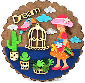 Набір для творчості аплікація з фетру Dream