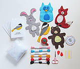 Набір для шиття Лісові тварини (5 шт) від Craftster's Sewing kits, фото 6
