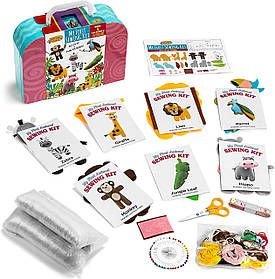 Набір для шиття Сафарі тварини (7 шт) від Craftster's Sewing kits (104-174)