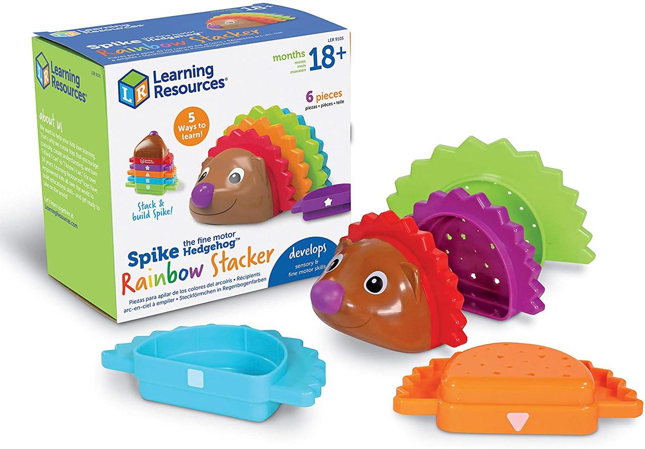 Розвиваюча іграшка різнокольоровий їжачок Спайк від Learning Resources