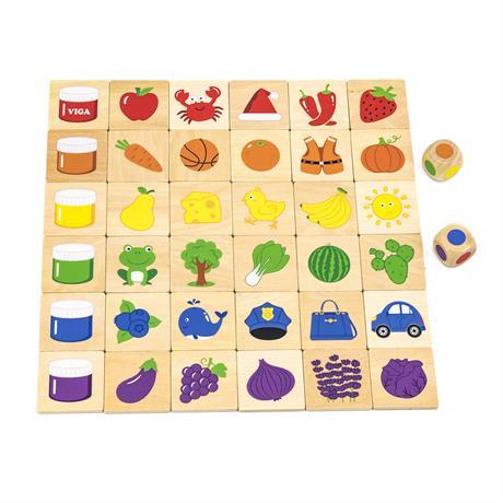 Розвиваючий набір пазл Вчимо кольори (24 деталі) від Viga Toys