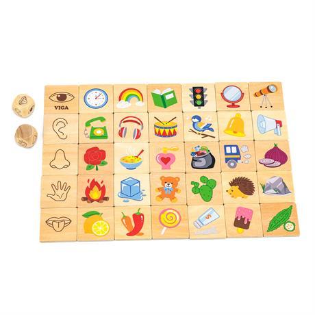 Розвиваючий набір пазл Вчимо почуття (24 деталі) від Viga Toys, фото 1