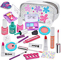 Творческий детский набор для макияжа с косметичкой (18 предметов) от Joyin Косметичка для девочки игрушечная