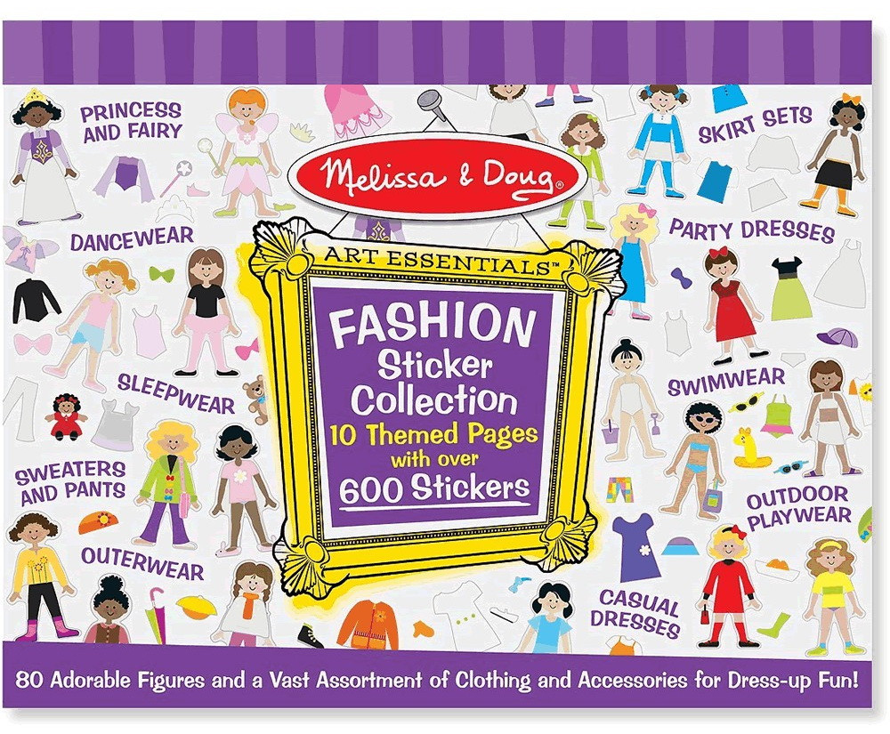 Набір наліпок для дівчаток Мода (600 шт) від Melissa & Doug, фото 1