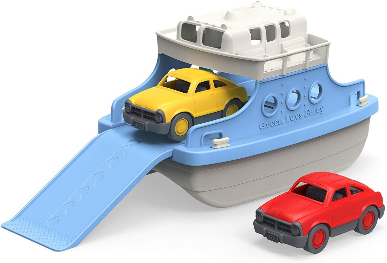 Розвиваючий набір для ванни Пором з машинками від Green Toys