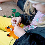 Творчий набір для шиття Тварини і птиці Джунглів, фото 3