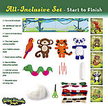 Творчий набір для шиття Тварини і птиці Джунглів, фото 7