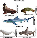 Розвиваючий набір міні фігурки Морські тварини (24 шт) від Toymany, фото 9