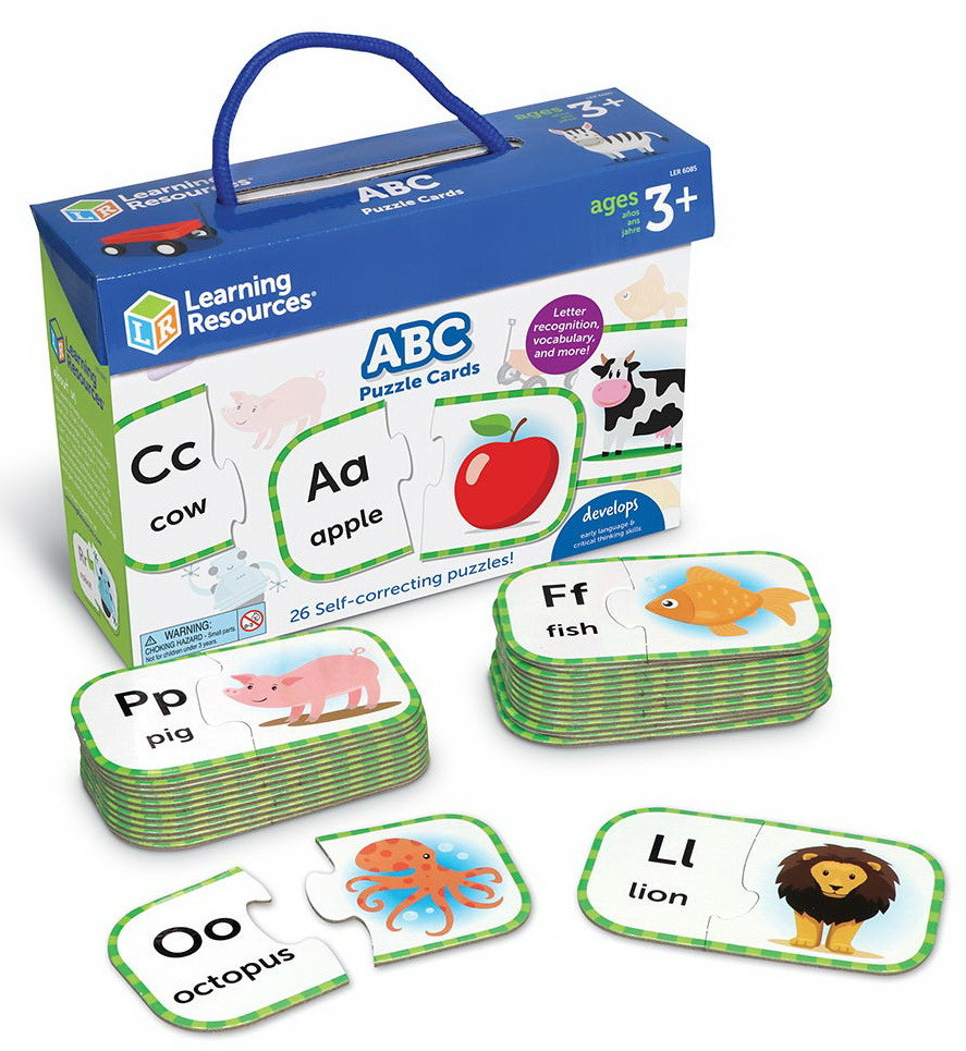 Розвиваючий набір пазл Алфавіт ABC (26 карт) від Learning Resources