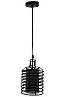 Люстра підвісна LOFT на 1 лампочку 25065 Чорний 30-80х16х16 см. 3261223