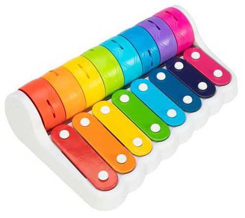 Розвиваюча музична іграшка Ксилофон дзвіночки від Fat Brain Toys (106-786), фото 1