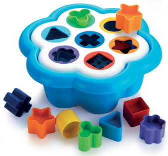 Розвиваючий конструктор Sorter Daisy Box (16 деталей) від Quercetti, фото 1