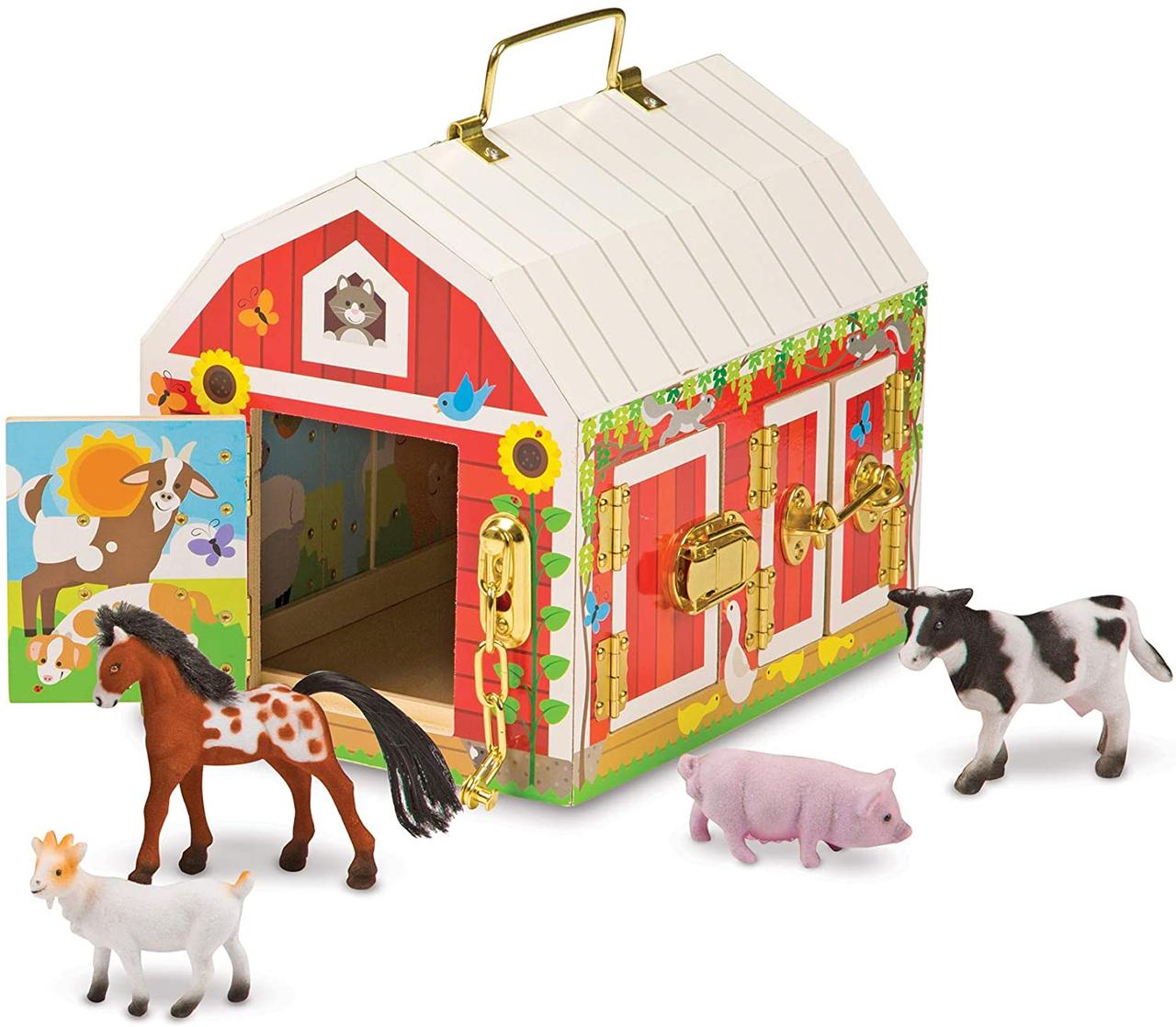 Розвиваючий набір Будиночок з замочками і тваринами від Melissa & Doug, фото 1