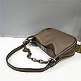Велика шкіряна сумка багет / 3 ремінці в комплекті С01-КТ-331-L Бежева, фото 6