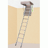 Чердачная лестница Bukwood Eco Metal 120x90 h280см