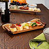 Сервірувальна дошка з бортиком PORSHEN для подачі будь-яких страв: закусок, нарізок, стейків, шашлика 29,5 х 11 см (DP 003), фото 2