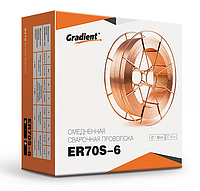 Дріт обміднений GRADIENT ER70S-6 Ø1,0 мм (15 кг) [GWC1015]