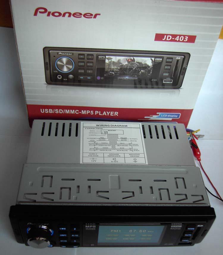 Автомагнітола JD405 3"Video екран+USB+SD