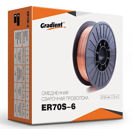 Дріт обміднений GRADIENT ER70S-6 Ø0,8 мм (5 кг) [GWC0805], фото 1