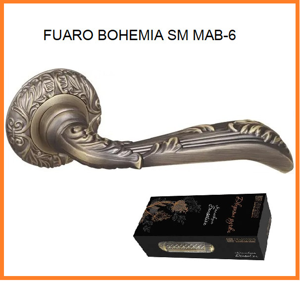 FUARO Ручка роздільна BOHEMIA SM MAB-6 темна бронза, фото 1