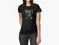 Женская футболка Мамина дочка Mama's girl для дочери