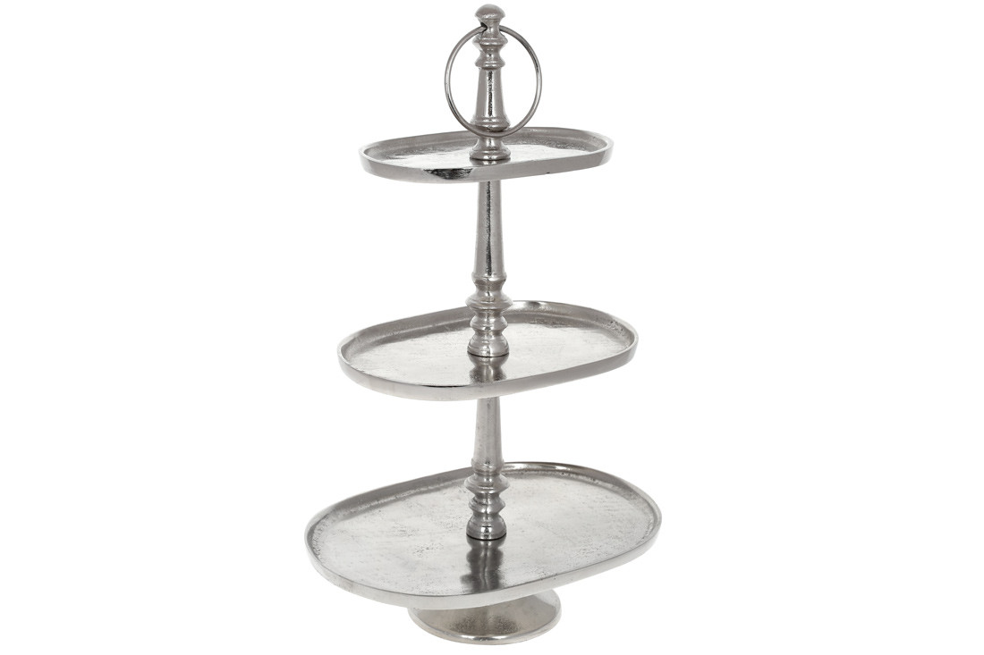 Етажерка алюмінієва 51см, колір - металік, фото 1