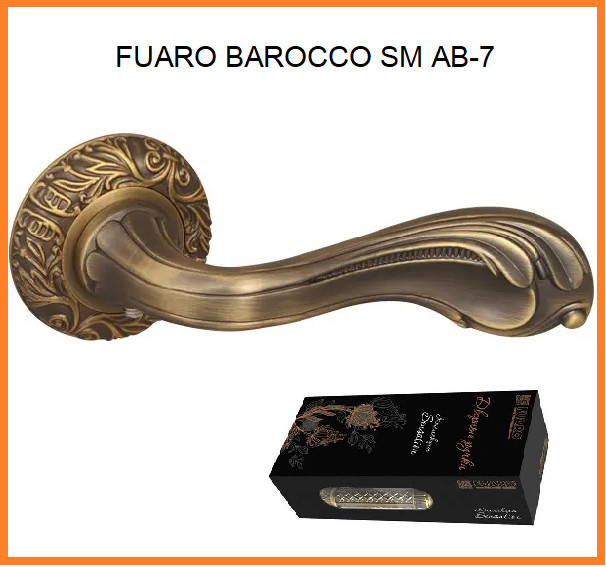 FUARO Ручка роздільна BAROCCO SM AB-7 матова бронза