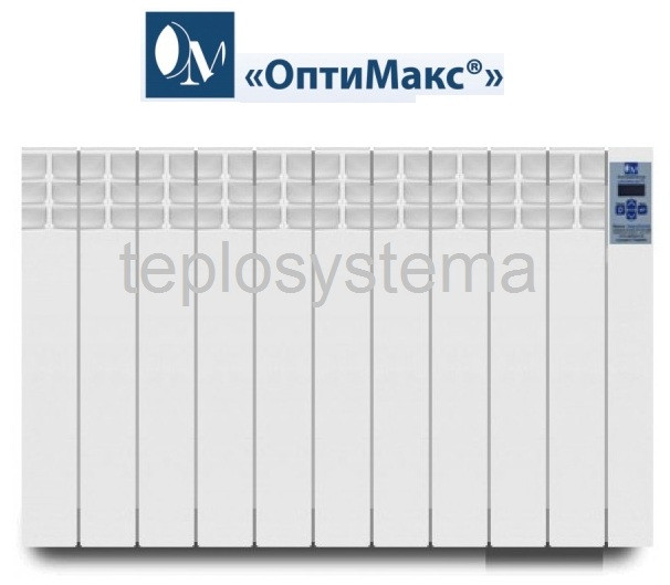 Електричний радіатор (електрородиатор) Оптимакс STANDARD — 12 секцій 1440 Вт