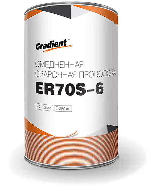 Дріт обміднений GRADIENT ER70S-6 Ø1,0 мм (250 кг) Drum Pack [GWC1025], фото 1