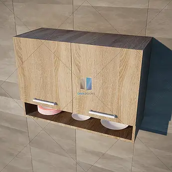 Кухонний модуль Opendoors Верхній модуль для кухні / Шафа навісна з нішею 800мм. під сушку
