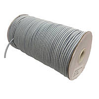 Шнурок-резинка круглый Luxyart 3 мм 500 м Серый
