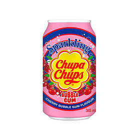 Газировка Chupa Chups Cherry Bubble Gum 345ml