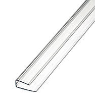 Профіль торцевий П-подібний 4 мм 2,1 м прозорий