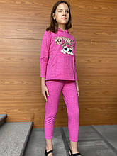 Дитячий костюм піжама з капюшоном принт куклами lol