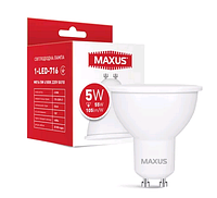 Лампа світлодіодна MAXUS 1-LED-716 MR16 5 W 4100 K 220V GU10