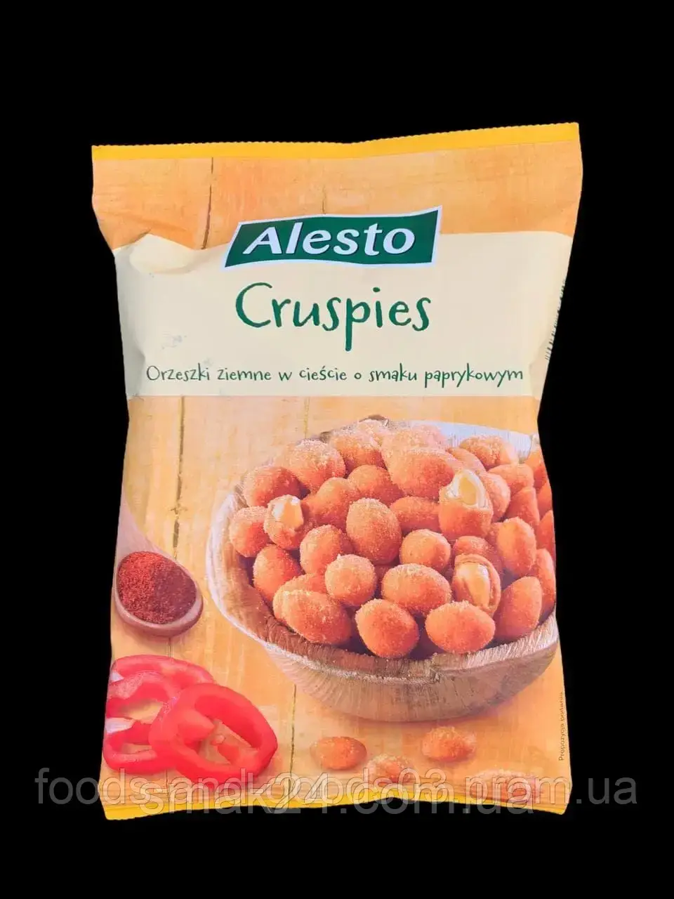 Арахіс смажений в оболонці зі смаком "Паприки" Alesto 200 г Польща