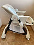 Дитячий стільчик для годування з регульованою спинкою Carrello Stella CRL-9503 Light Beige бежевий на колесах, фото 10