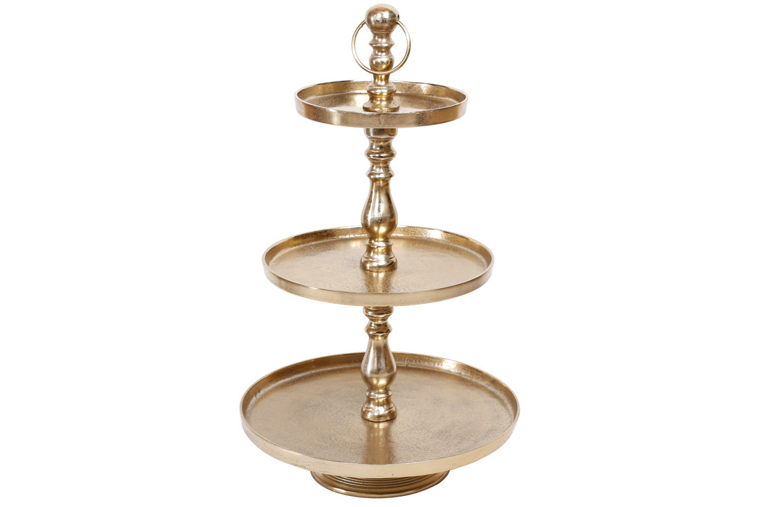 Етажерка алюмінієва 75см, колір - золотий, фото 1