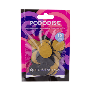 Змінні файли для педикюрного диска 80 гритів STALEKS PRO PODODISC L 50 шт., фото 1
