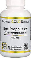 Пчелиный прополис 2X концентрированный экстракт California Gold Nutrition, 500 мг 240 капсул