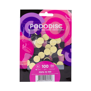 Змінні файли для педикюрного диска 100 гритів STALEKS PRO PODODISC S 50 шт., фото 1