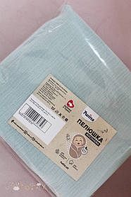Пелюшка Twins муслінова 130х100 2-х шарова, mint