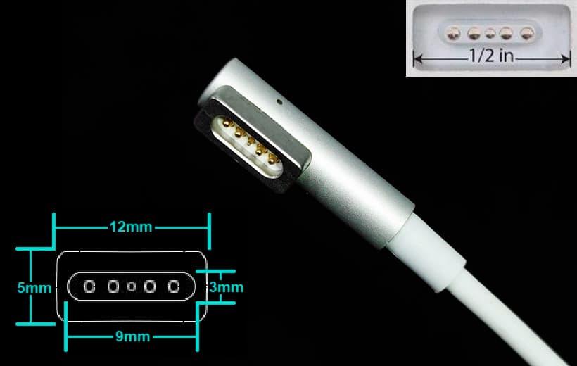 Dc кабель для блока питания MagSafe 1 (5a) (1.8m) (A class) 1 день гар. - фото 1 - id-p1651710980