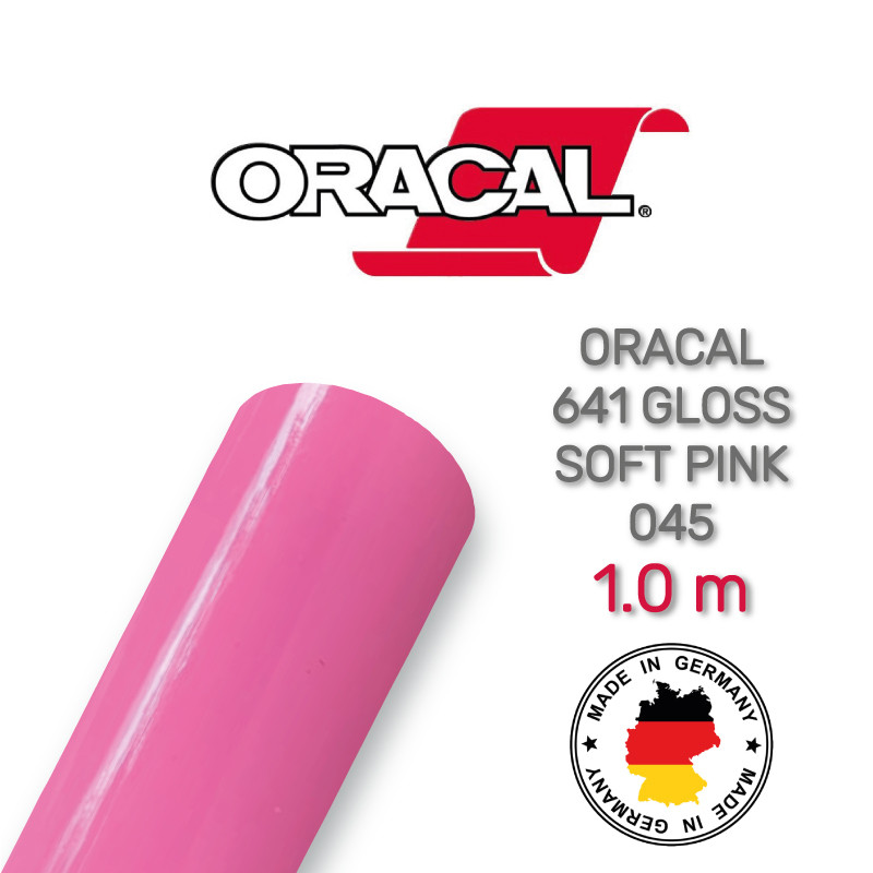 Oracal 641 045 Gloss Soft Pink 1 m