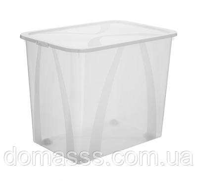 Контейнер для зберігання з кришкою Rotho Arco 70L (11641)